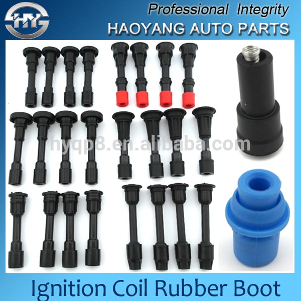 sparking igntion coil rubber boots for japanese,korean, european,american car
